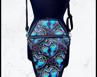 Bootylicious Witchcraft Mid Coffin Crossbody or Shoulder Bag Purse