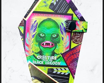 Movie Monsters Pocket Size Coffin Shaped Bifold Wallet