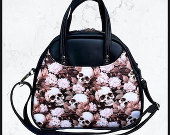 Floral Skulls Erica Bowler Bag Purse