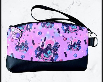 Hocus Meowcus Petite Wristlet Bag Purse