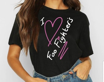 Foo Fighters T-shirt 2024 Music Concert UK Tour I Love Foo Fighters