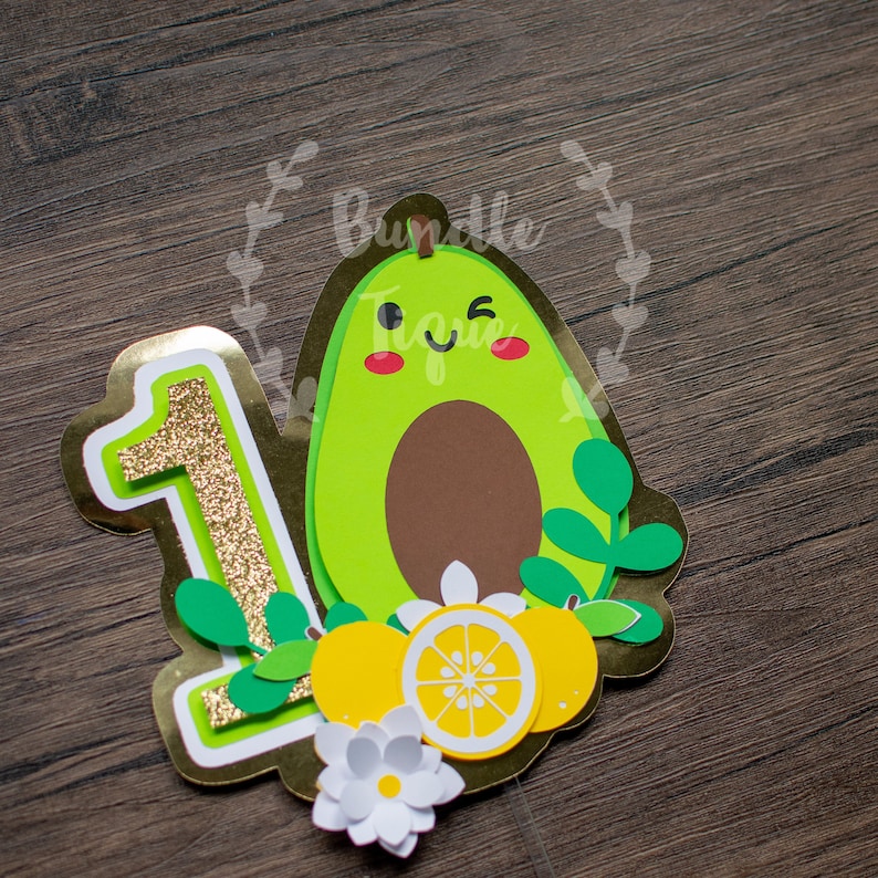 Avocado Birthday Party Bundle Custom Avocado Banner - Etsy