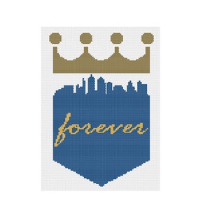 Kansas City Skyline - Forever Royal Cross Stitch Pattern