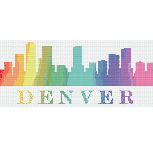 Denver Cross Stitch Etsy