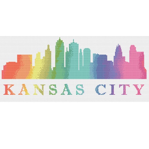 Kansas City CS357 Counted Cross Stitch Pattern KIT and PDF Etsy