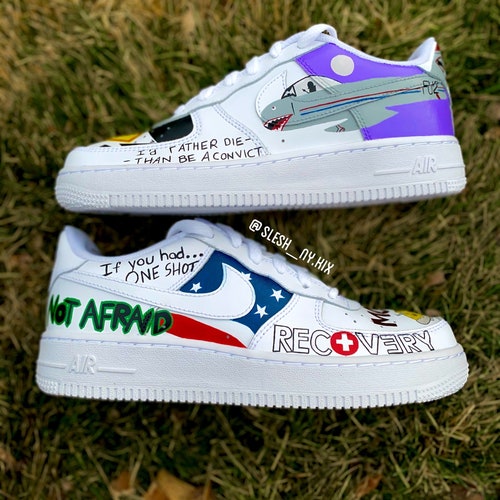 Eminem Theme Nike Air Force 1 Low - Etsy Ireland