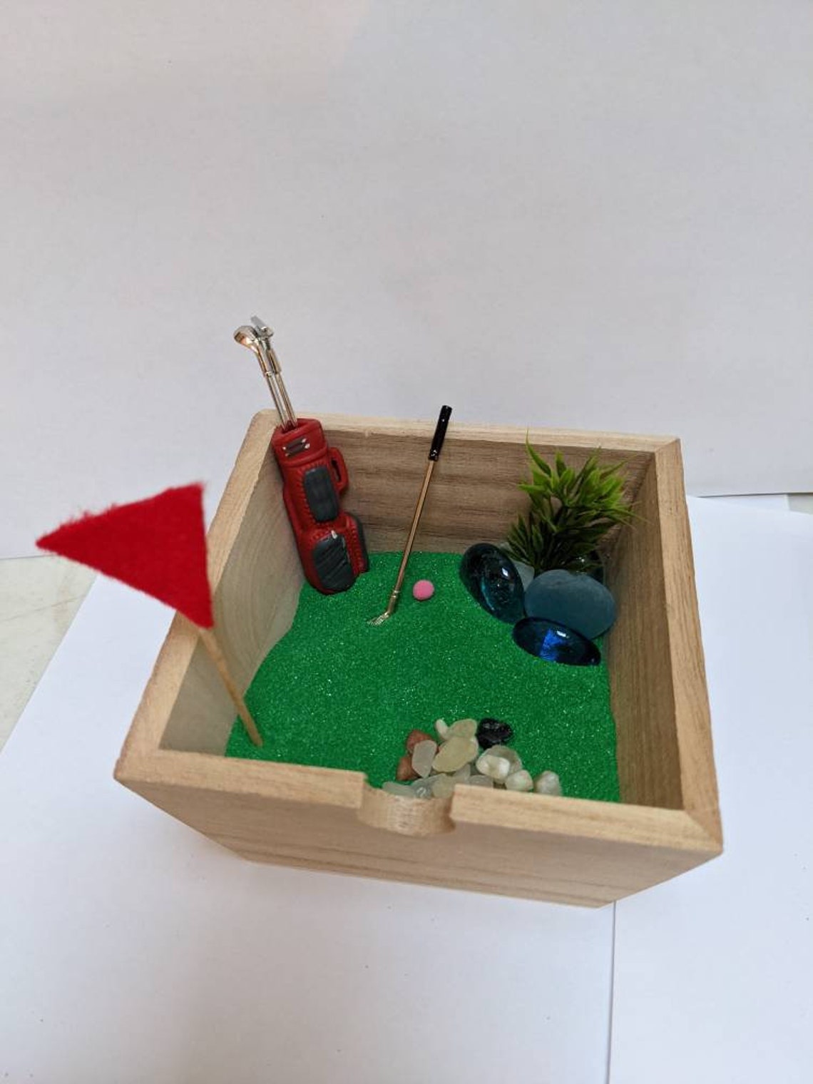 Mini DIY Kit Golf Zen Garden Desk and Cubicle Accessory Etsy