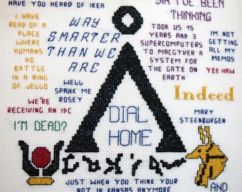 Stargate Pattern Sewing & Needlecraft Embroidery Craft Supplies & Tools Tok'ra Desert ...