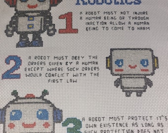 Asimov's 3 Laws of Robotics Sampler Stamped