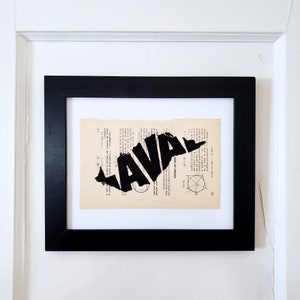 Laval 1-10 | Linoldruck auf Recyclingpapier • minimalistische Illustration • limitierte Auflage • Quebec-Regionen • Typografie