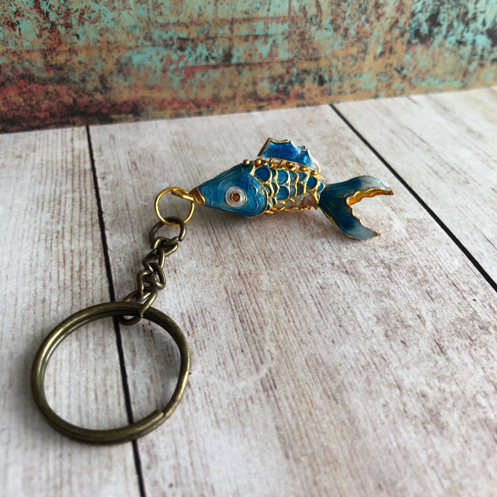 2 Movable Articulated Koi Fish Keychain Pendant // Etsy