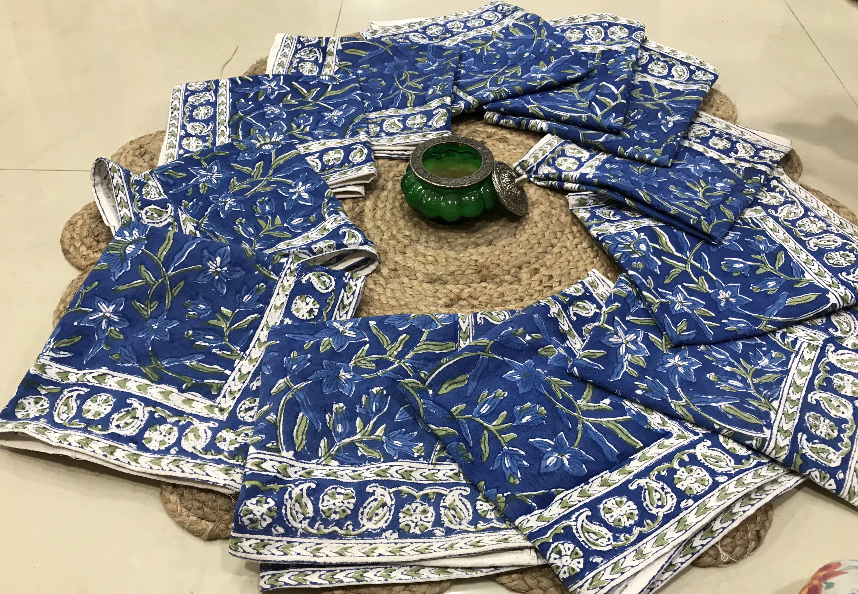 Cotton dinner napkins/Indian Cotton Napkins/Block Print Etsy