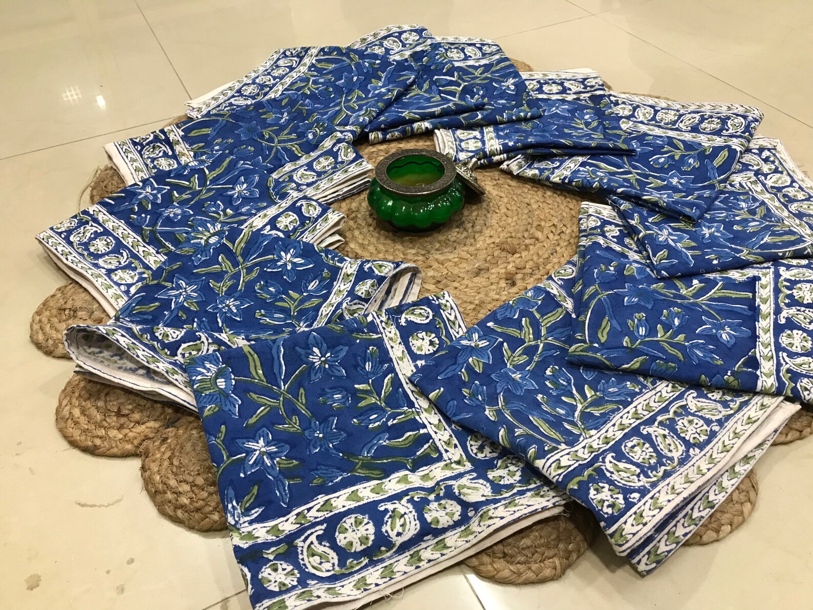 Cotton dinner napkins/Indian Cotton Napkins/Block Print Etsy