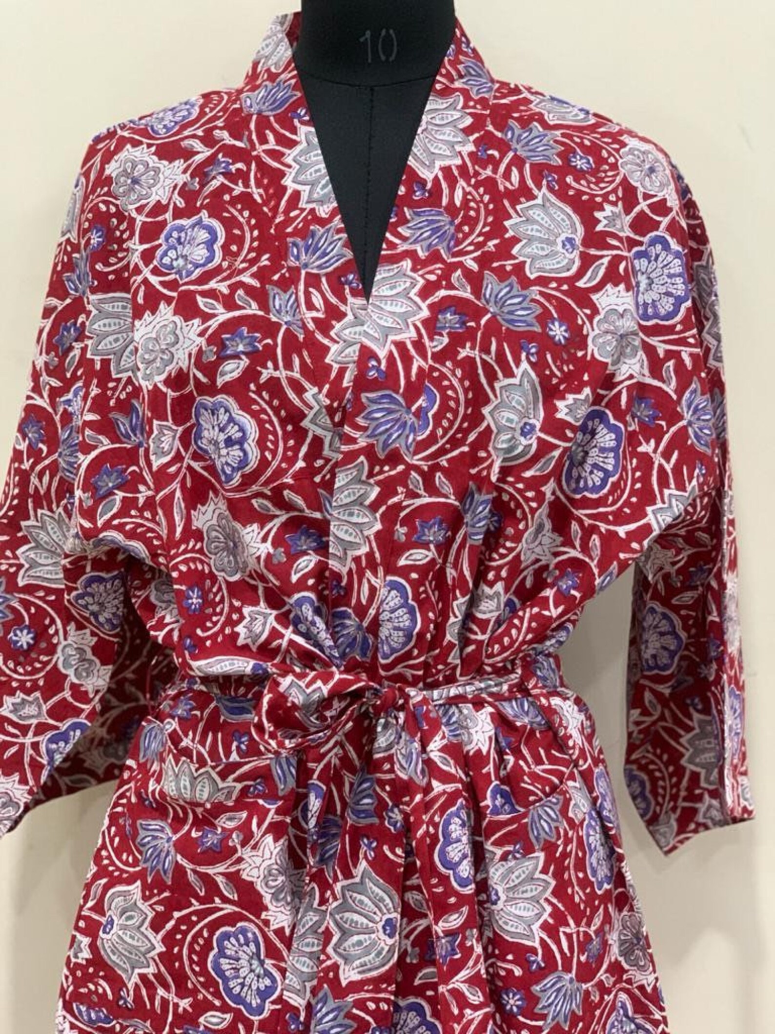 block print robes