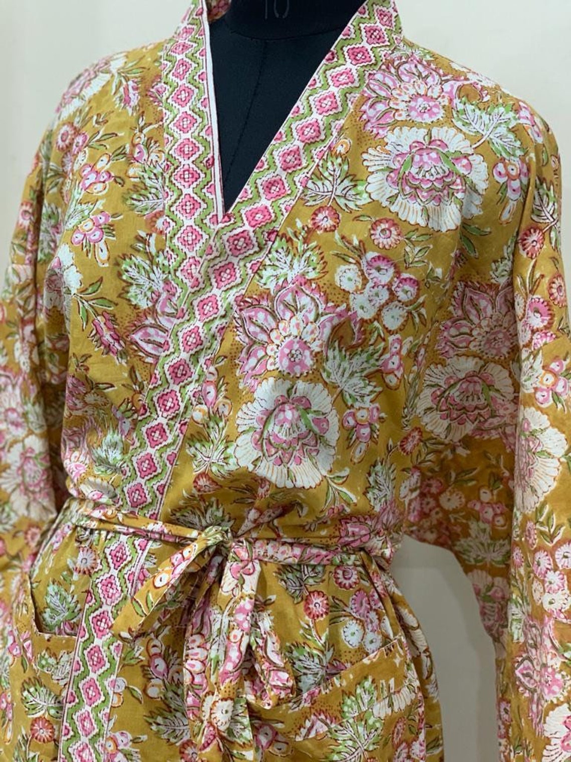 block print robes