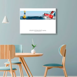 PÓSTER Serie Volvo Ocean Race parte 1 Regata alrededor del mundo en veleros Pósteres de calidad en papel mate grueso para el hogar y la oficina