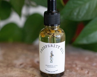 Prosperity Oil + Spell Oil + Luck Oil + Money Oil + Anointing Oil