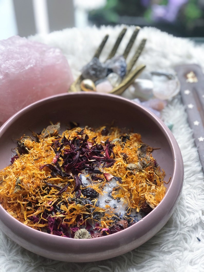 Self Love Ritual Bath Salts Ritual Salts Bath Salts Etsy