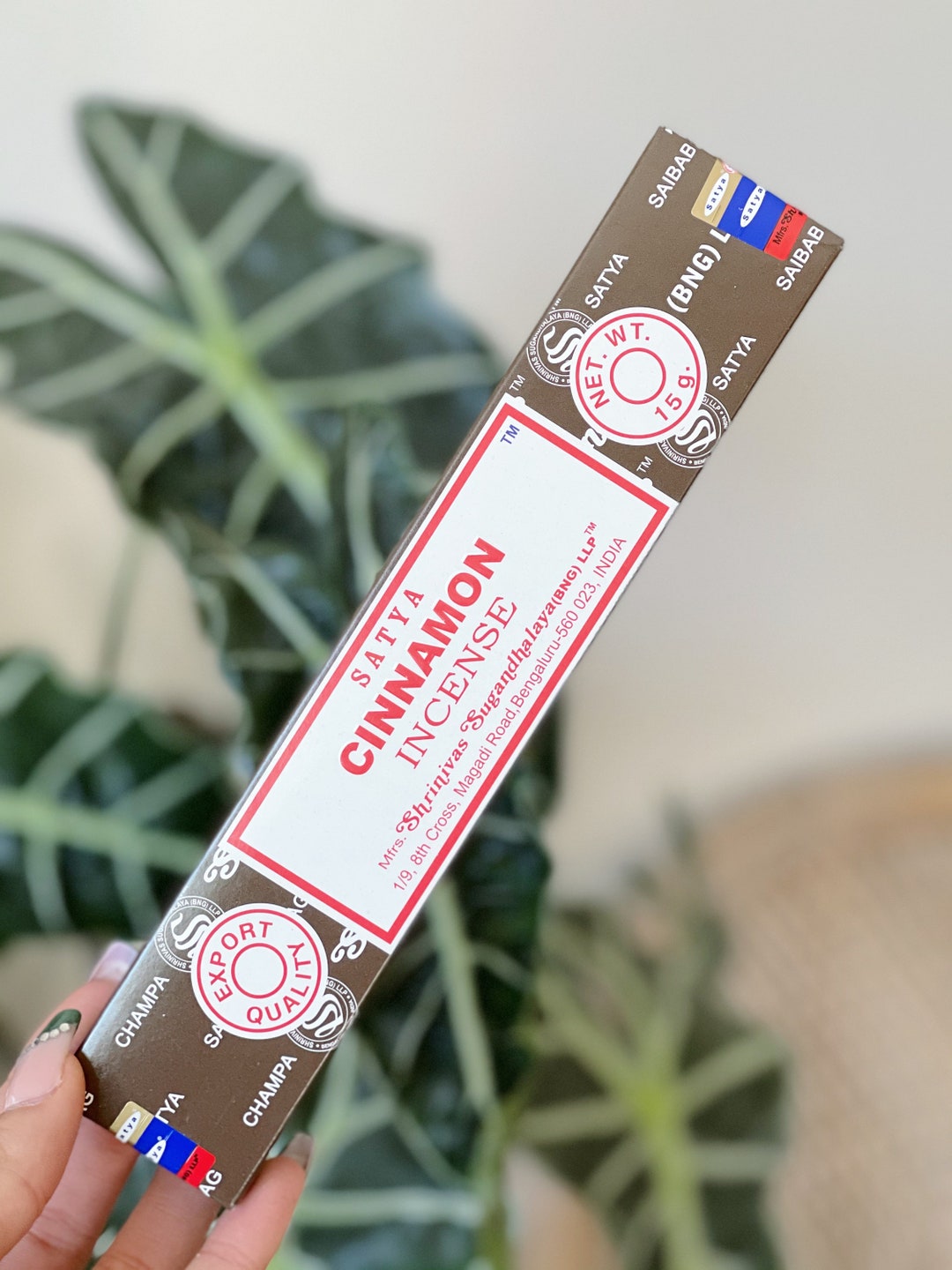 Satya Cinnamon Incense 15 Grams Cinnamon Incense Sticks Etsy