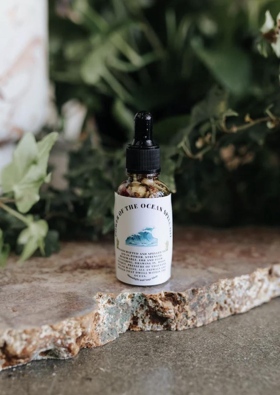 Power of the Ocean Ritual Spell Oil (Power, Strength, Centering)
