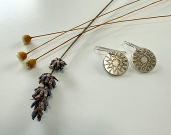 Sterling Silver Snowflake Earrings