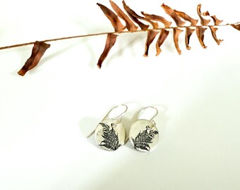 Fern Earrings Sterling Silver Resilience Growth