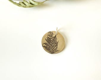 Sterling Silver Fern Pendant