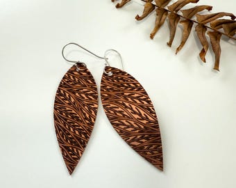 Copper Branch Earrings