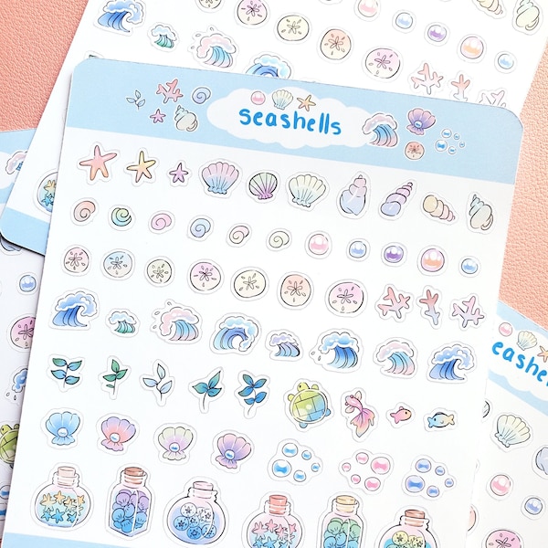 Seashell Sticker Sheet