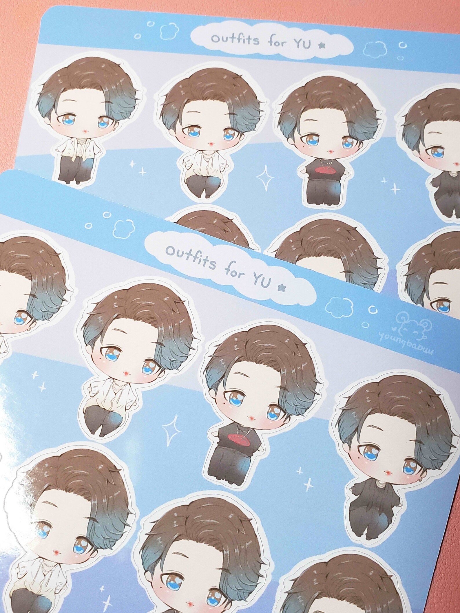 Outfits for YU Sticker Sheet - Etsy
