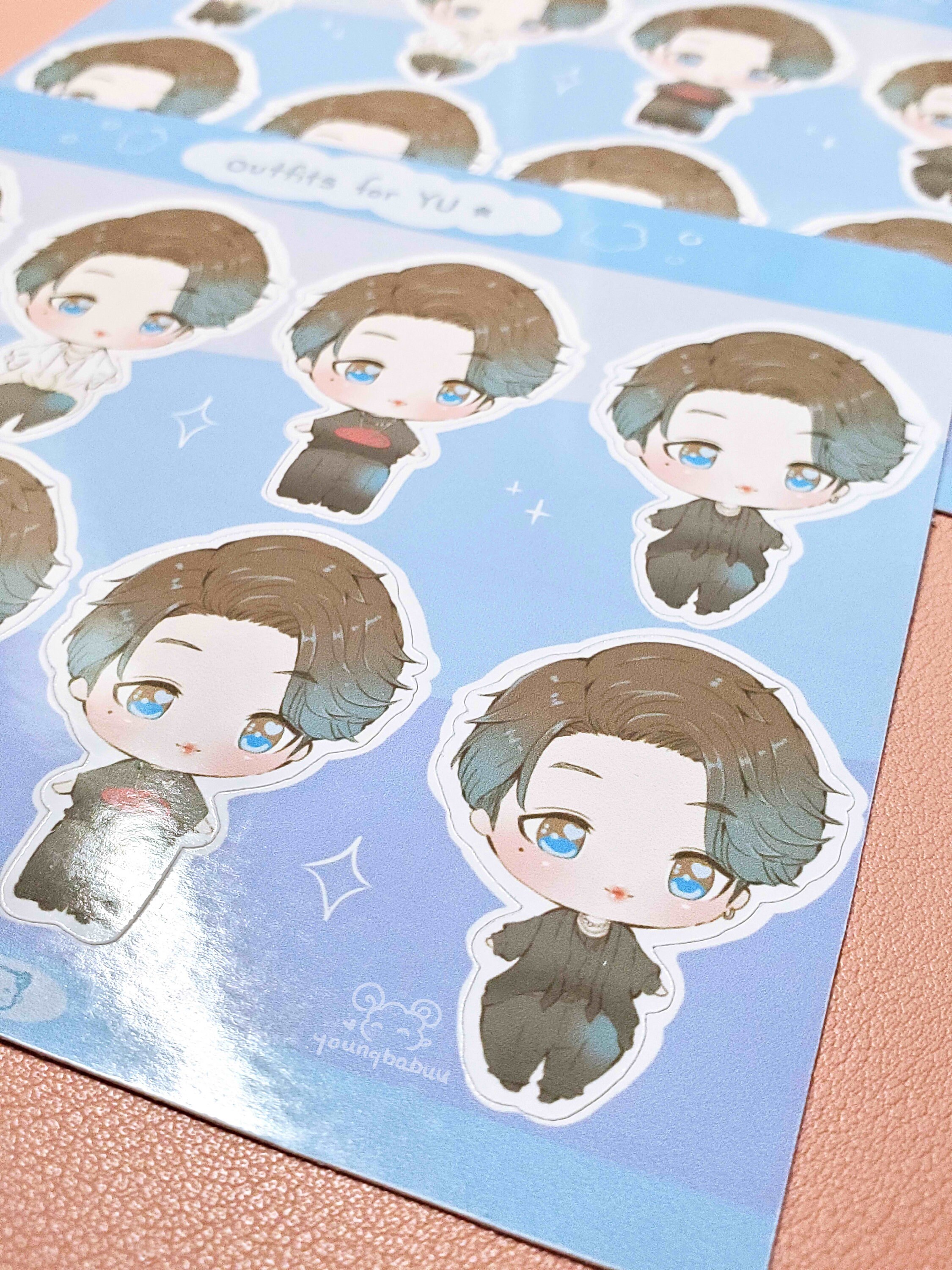 Outfits for YU Sticker Sheet - Etsy