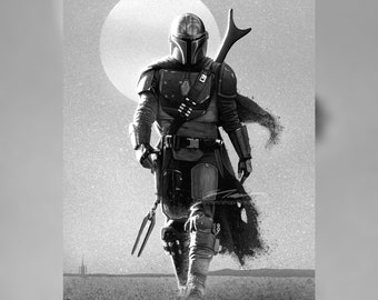 Star Wars The Mandalorian Giclee Print