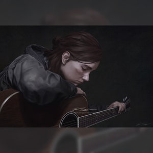 The Last of Us Part II Ellie guitar Giclee print