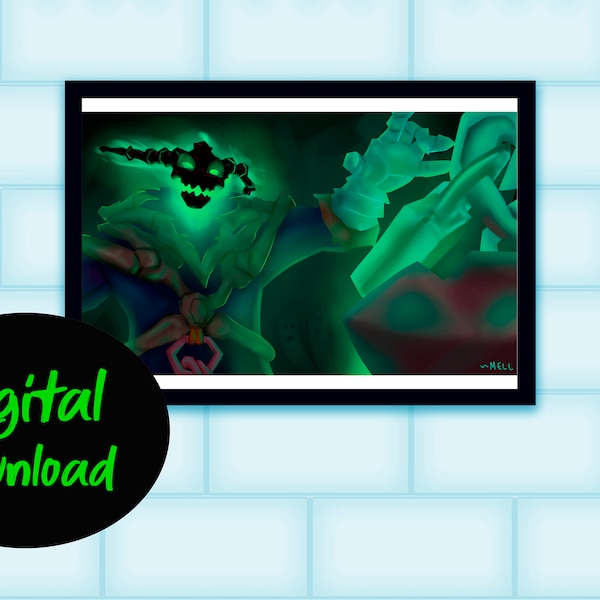 League of Legends THRESH digitale download, downloadbare print