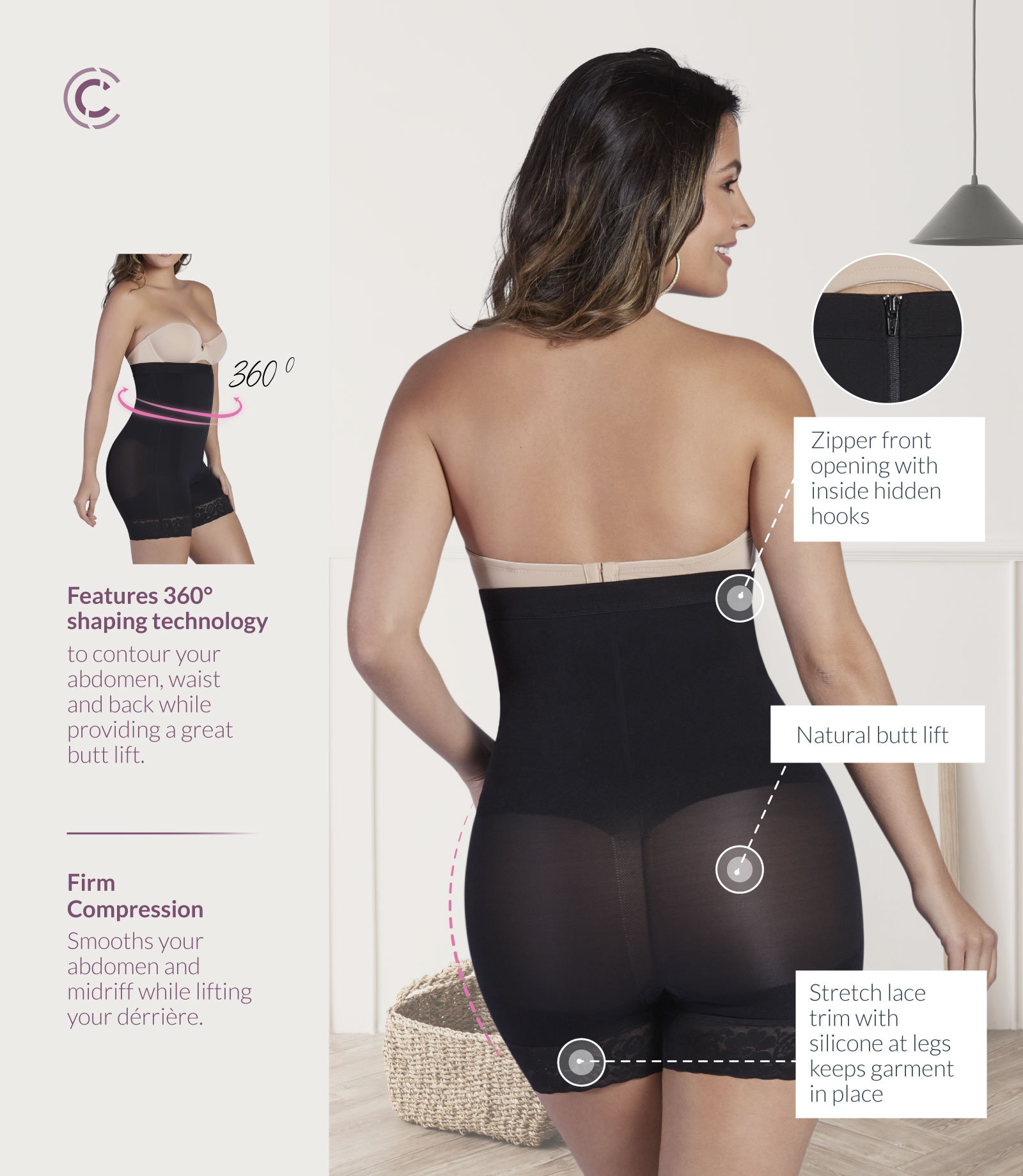 CURVEEZ High-Waisted Tummy Control Shapewear for Women | Panty Seamless  Underwear for Stomach Control & Waist Slimming