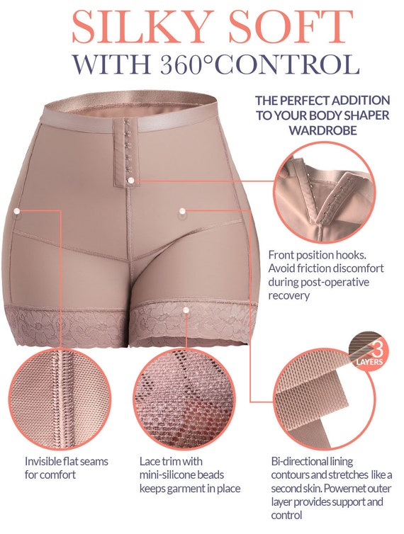 Tummy Control Shapewear Faja Shorts High Compression Butt Lifter Panties  Post Surgery Body Shaper Under Dress