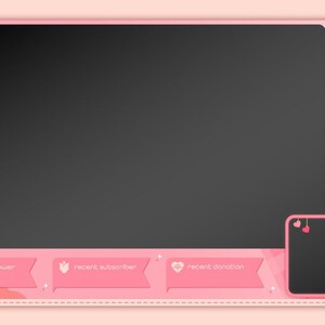 Twitch Streaming Overlay Valentine's Day Face Cam Ver. image 1