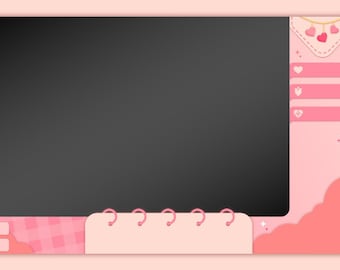 Twitch Streaming Overlay - Valentine's Day (Vtuber Ver.)