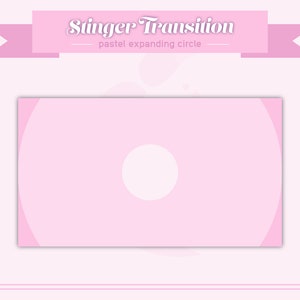 Stinger Transition Pastel Pink Circular Minimalistic image 1