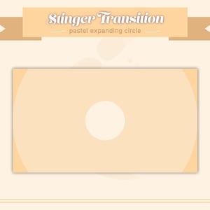 Stinger Transition Pastel Orange Circular Minimalistic image 1