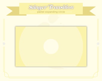 Stinger Transition - Pastel Yellow Circular Minimalistic