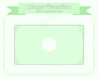 Stinger Transition - Pastel Green Circular Minimalistic