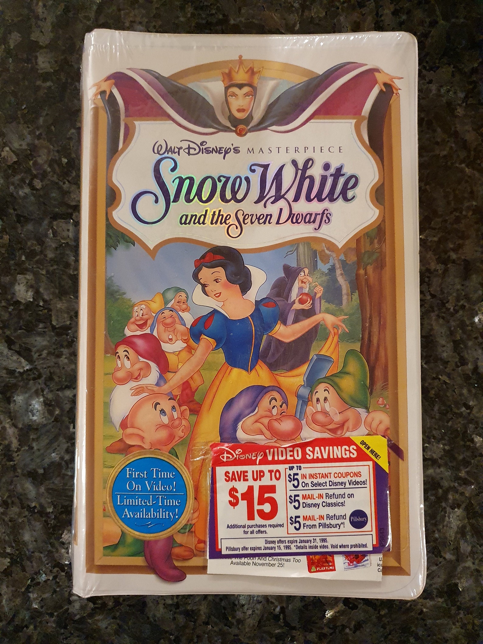 Walt Disney's Snow White VHS Vintage Sealed Masterpiece Etsy UK