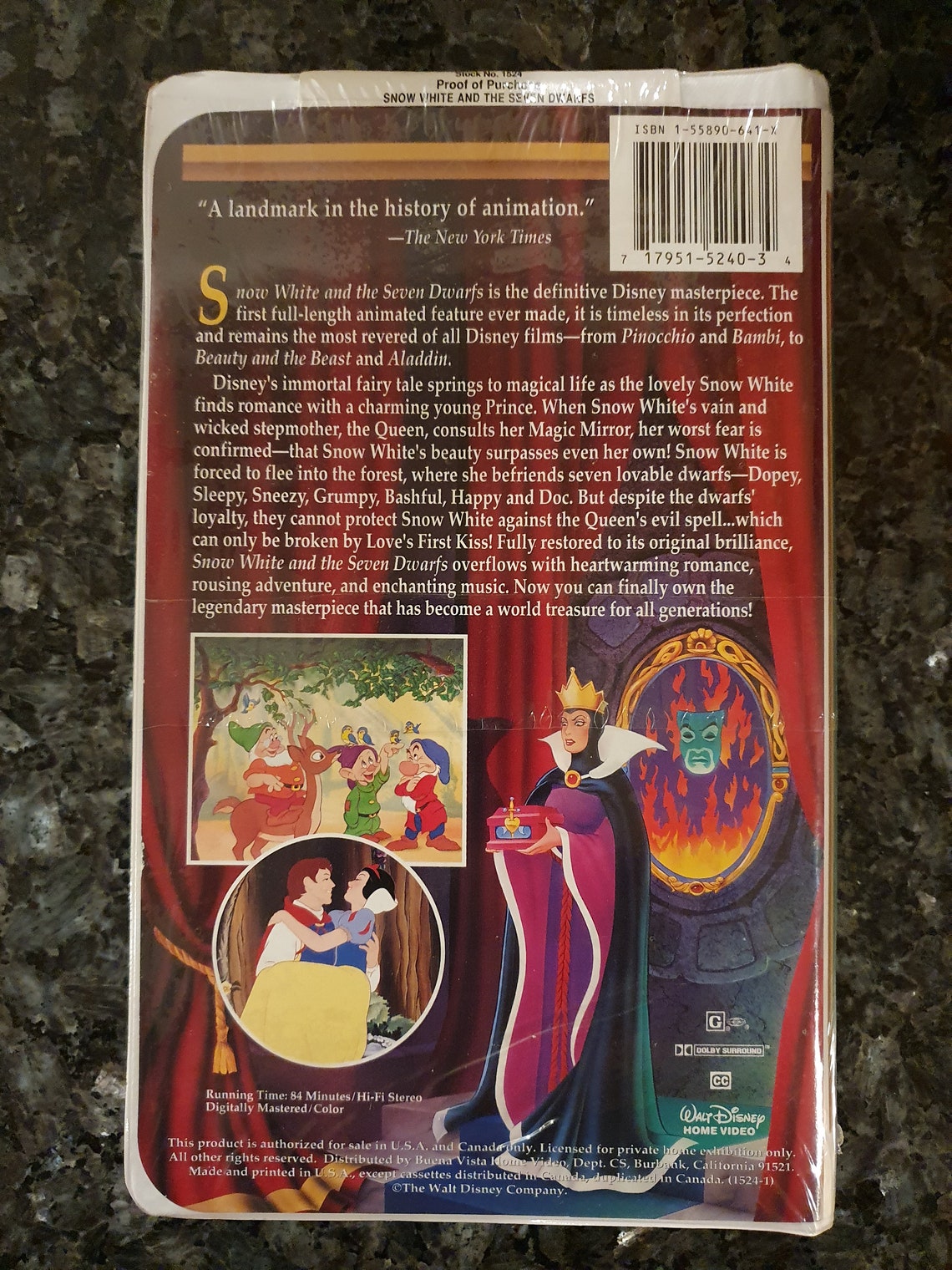 Walt Disney's Snow White VHS Vintage Sealed Masterpiece Etsy UK