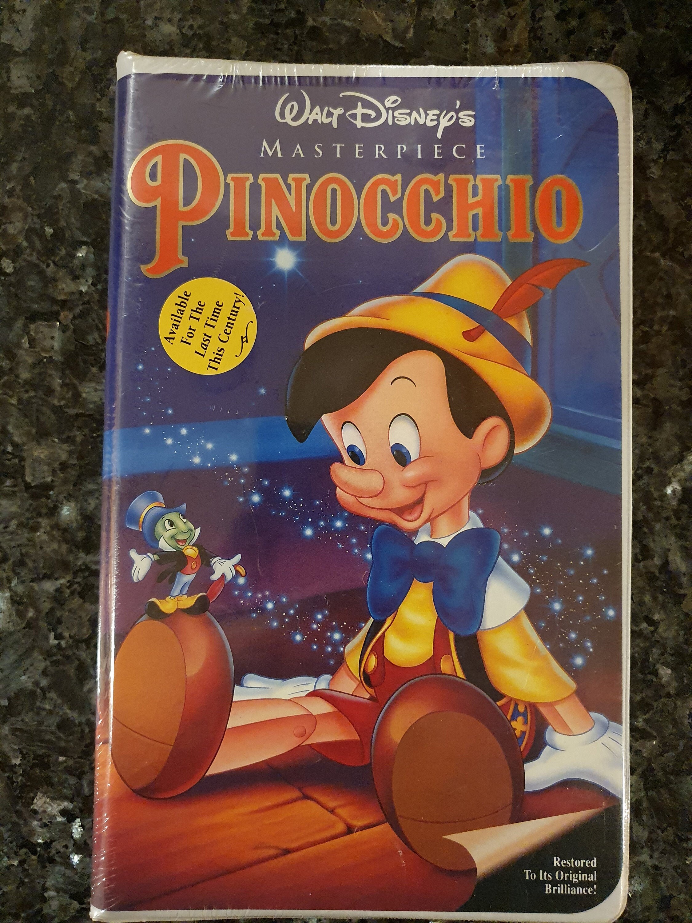 Pinocchio Original Disney Classic Rare VHS 1990’s Collectible