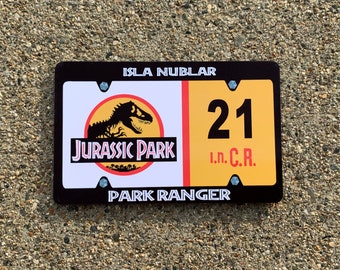 Jurassic Park License Plate Fridge Magnet Hi-Definition PRINT VIVID COLORS