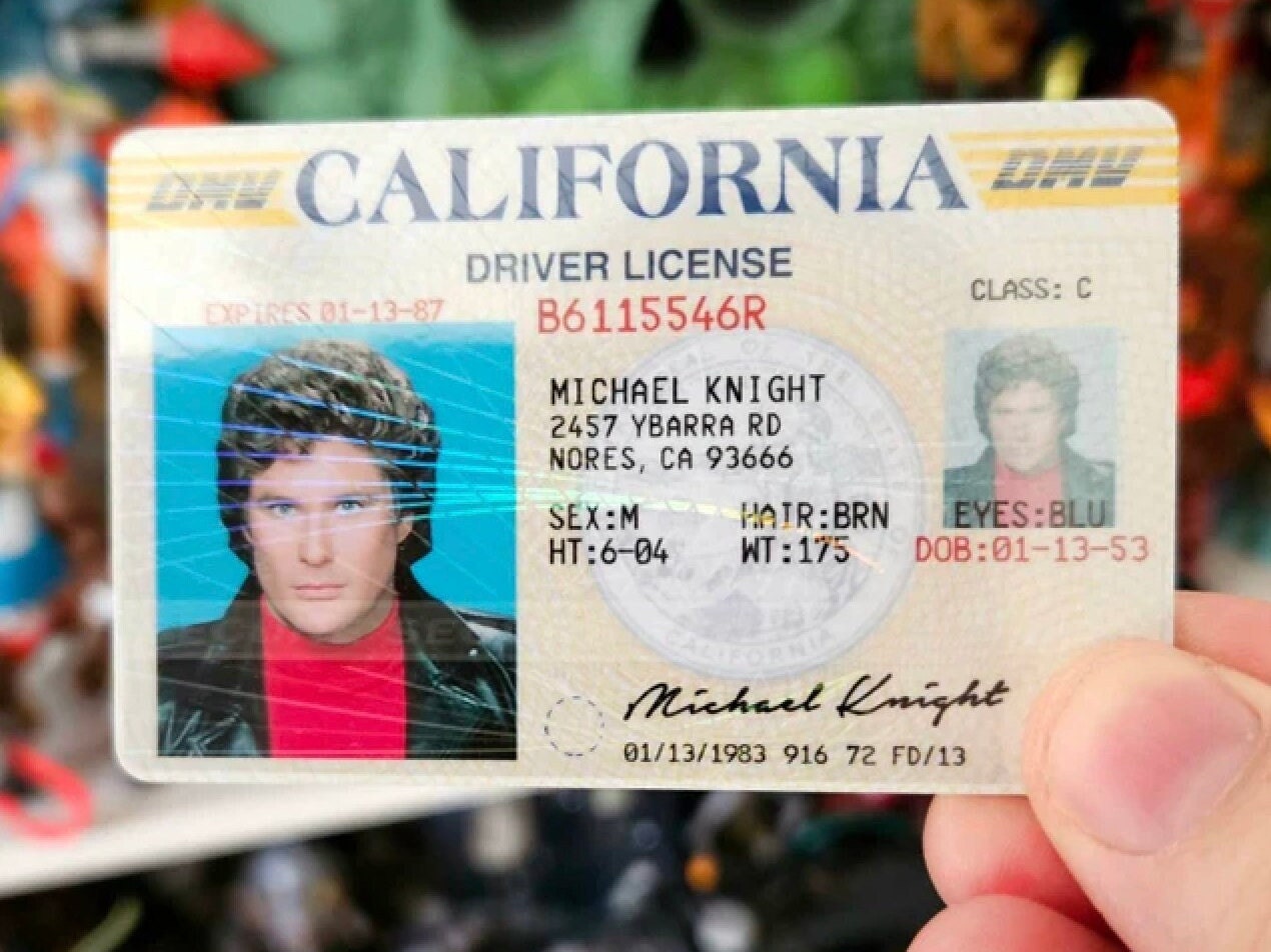 ナイトライダー - マイケル・ナイト プロップ ID カード キット