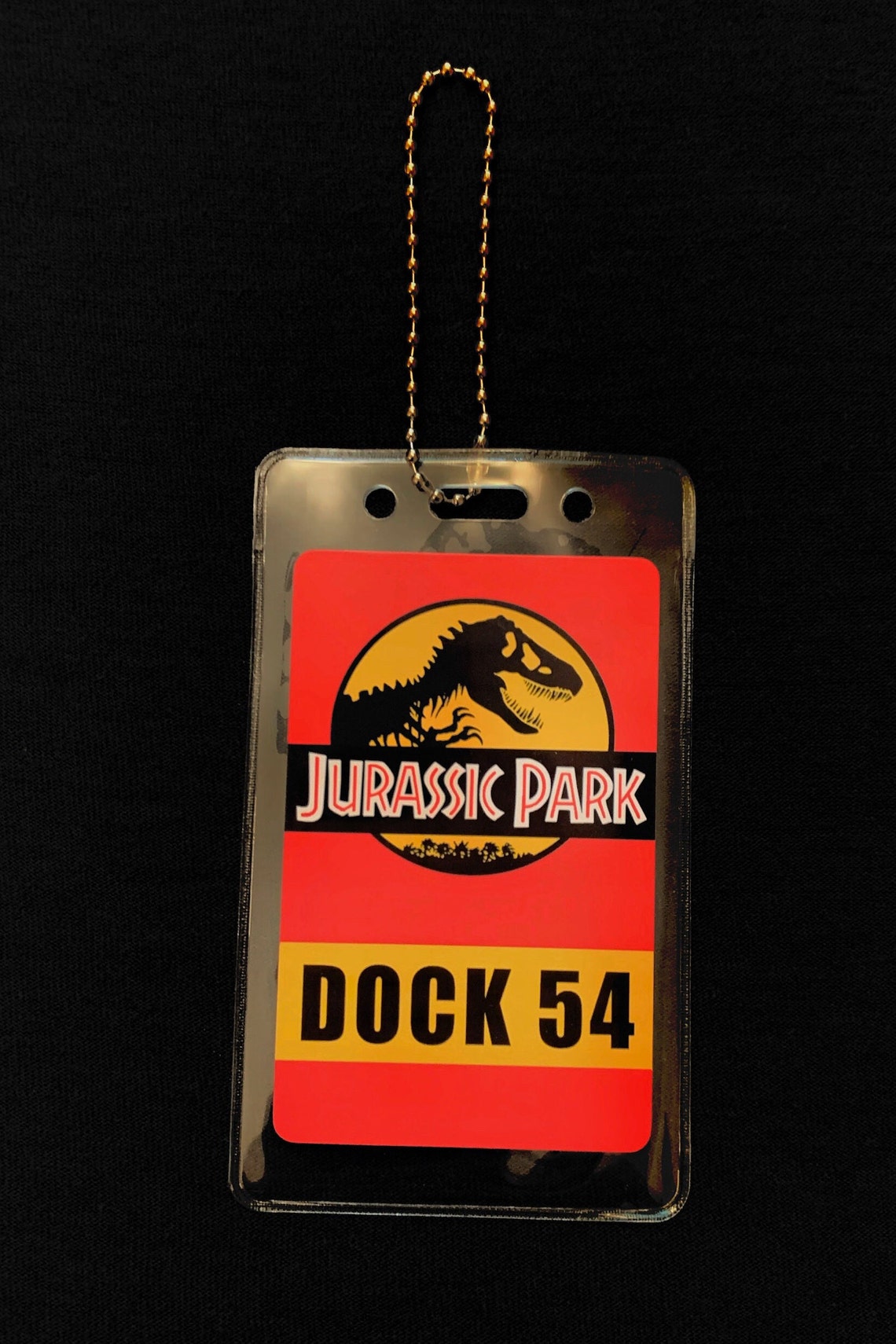 Jurassic Park Vehicle Rearview Mirror Tag Pass double Side Etsy
