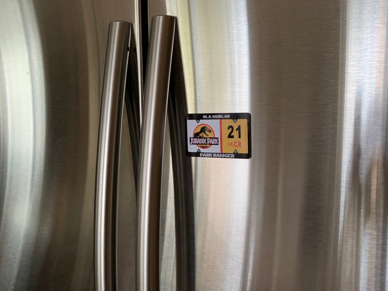 Jurassic Park License Plate Fridge Magnet Hi-Definition PRINT VIVID COLORS image 6