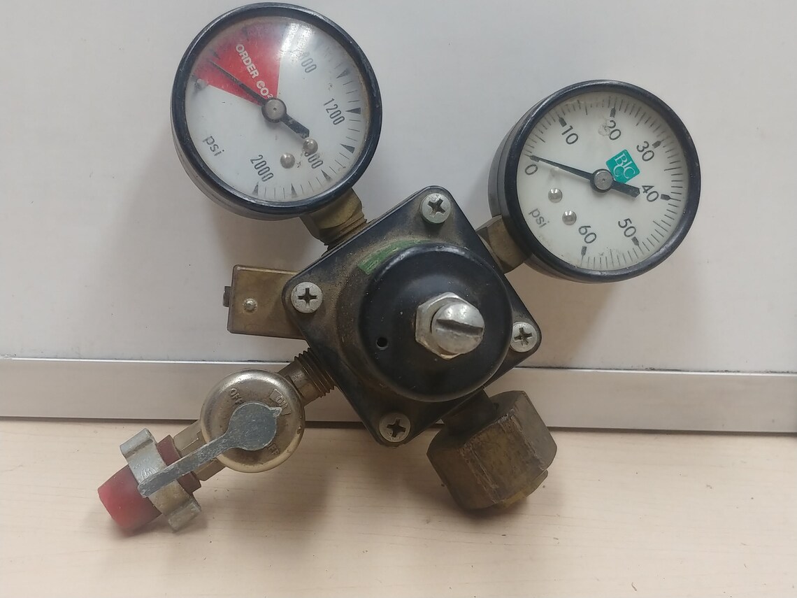 Cornelius Compressed Gas Regulator 857a with Gauges and shut Etsy